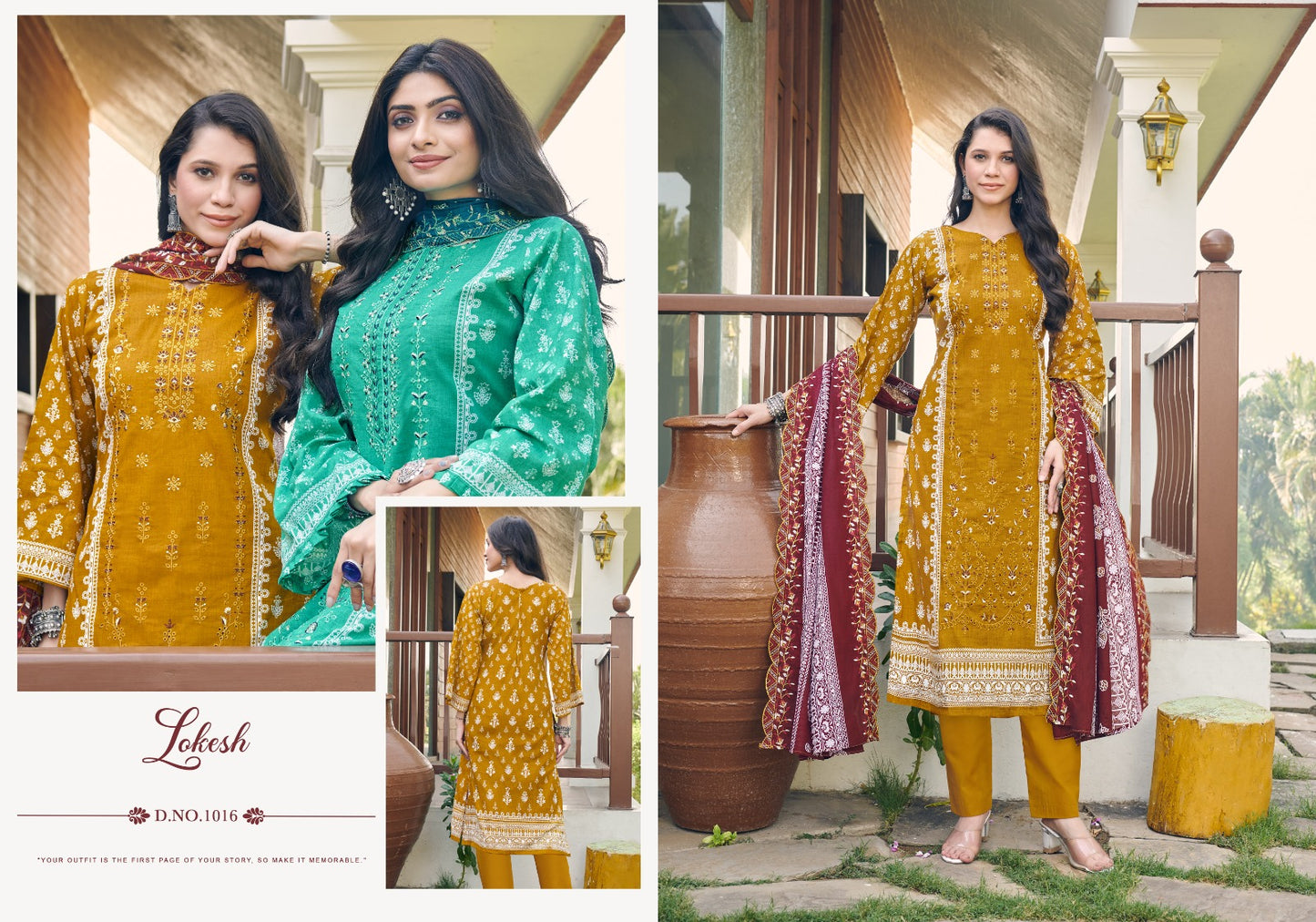 Bin Saeed Lokesh Cambric Cotton Karachi Salwar Suits Wholesale Price