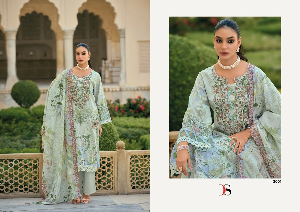 Bin Saeed Mini 3 Deepsy Cotton Pakistani Salwar Suits Wholesaler