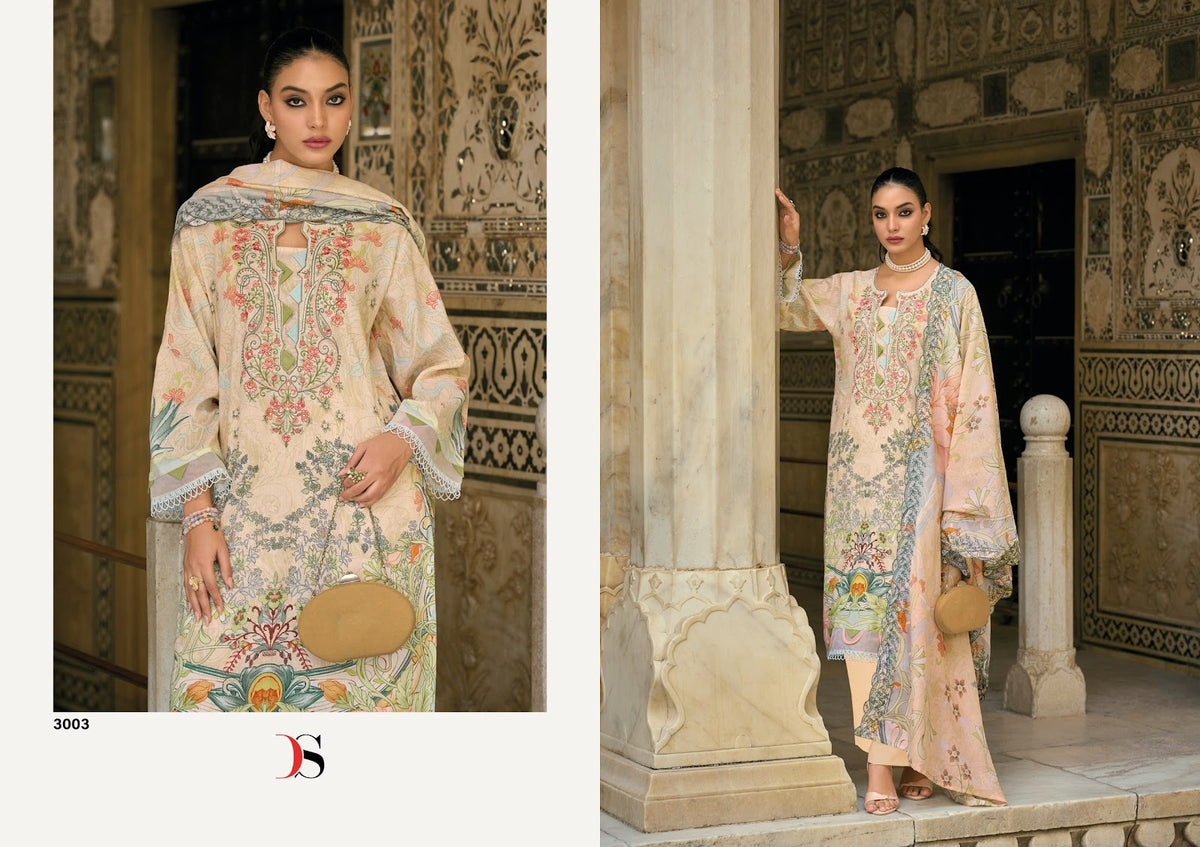 Bin Saeed Mini 3 Deepsy Cotton Pakistani Salwar Suits Wholesaler