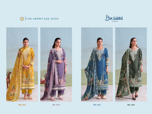 Bin Saeed Originals The Hermitage Shop Lawn Karachi Salwar Suits Wholesale
