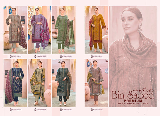 Bin Saeed Premium Alok Cambric Cotton Karachi Salwar Suits Manufacturer Ahmedabad