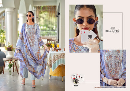 Bin Saeed Premium Riaz Art Lawn Cotton Karachi Salwar Suits Manufacturer Ahmedabad