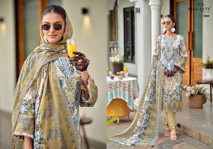 Bin Saeed Premium Riaz Art Lawn Cotton Karachi Salwar Suits Manufacturer Ahmedabad