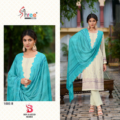 Bin Saeed Remix 1005 Shree Fabs Cotton Pakistani Salwar Suits Supplier Gujarat