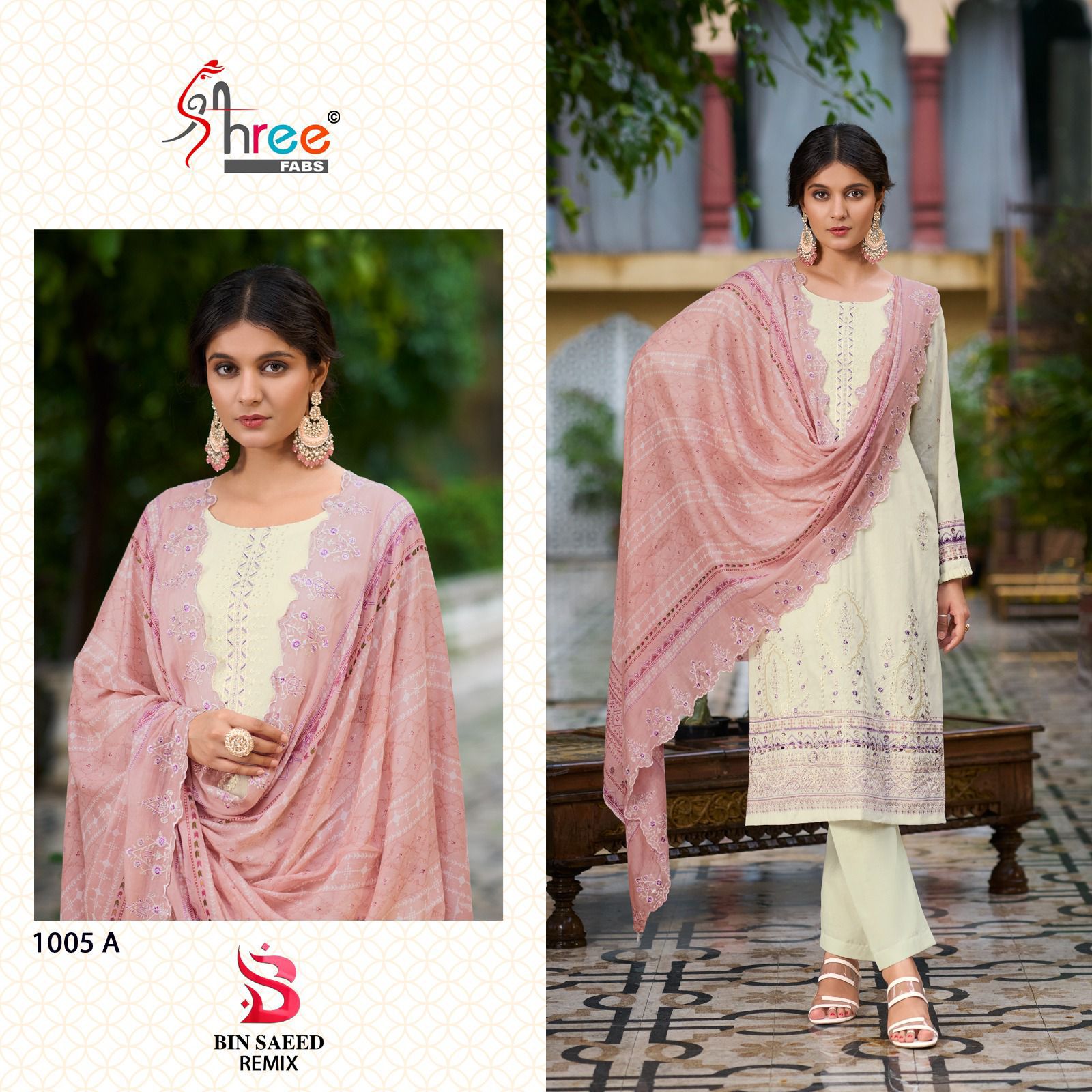 Bin Saeed Remix 1005 Shree Fabs Cotton Pakistani Salwar Suits Supplier Gujarat