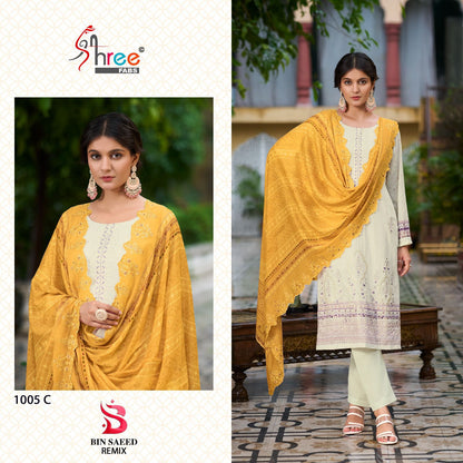 Bin Saeed Remix 1005 Shree Fabs Cotton Pakistani Salwar Suits Supplier Gujarat
