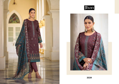 Bin Saeed Remix Vol 3 3536 To 3539 Jihan Pure Lawn Pakistani Salwar Suits Supplier India