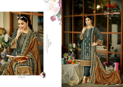 Bin Saeed Vinay Cambric Cotton Karachi Salwar Suits Supplier
