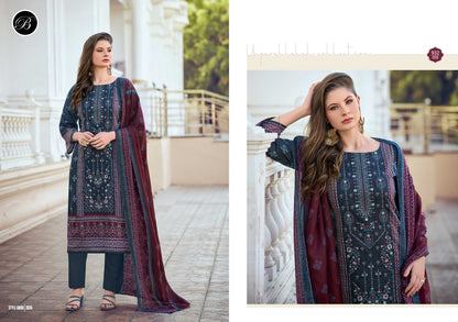 Bin Saeed Vol 10 Belliza Designer Studio Cotton Karachi Salwar Suits Supplier Ahmedabad