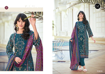 Bin Saeed Vol 10 Belliza Designer Studio Cotton Karachi Salwar Suits Supplier Ahmedabad