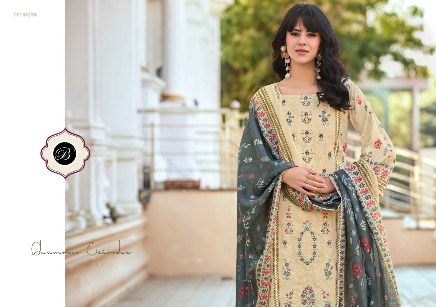 Bin Saeed Vol 10 Belliza Designer Studio Cotton Karachi Salwar Suits Supplier Ahmedabad