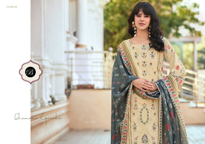 Bin Saeed Vol 10 Belliza Designer Studio Cotton Karachi Salwar Suits Supplier Ahmedabad