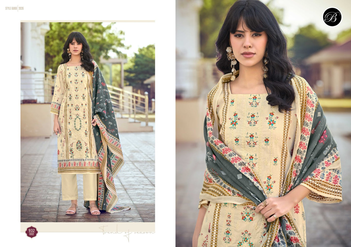 Bin Saeed Vol 10 Belliza Designer Studio Cotton Karachi Salwar Suits Supplier Ahmedabad