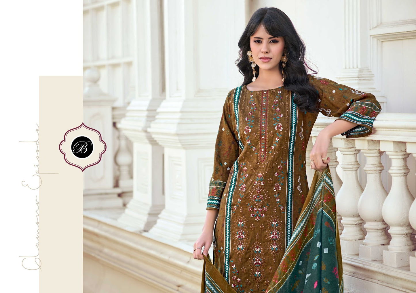 Bin Saeed Vol 10 Belliza Designer Studio Cotton Karachi Salwar Suits Supplier Ahmedabad