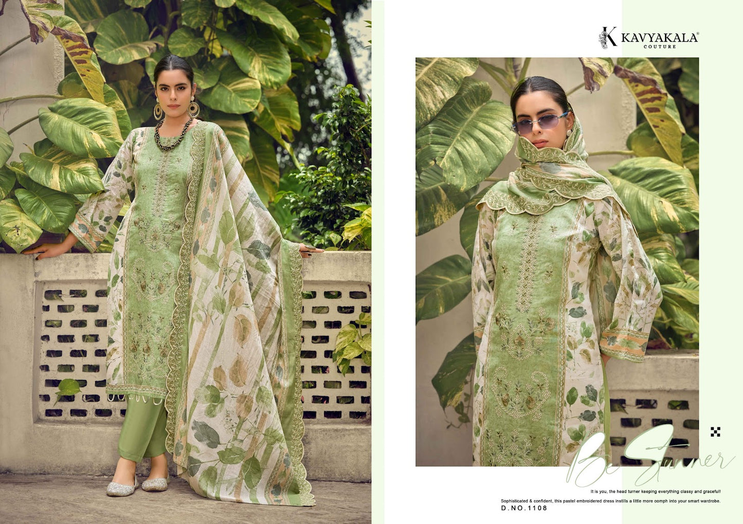 Bin Saeed Vol 11 Kavyakala Cambric Karachi Salwar Suits Supplier