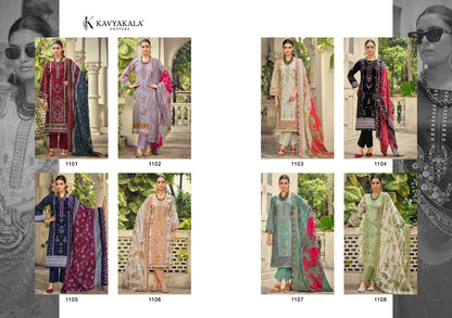 Bin Saeed Vol 11 Kavyakala Cambric Karachi Salwar Suits Supplier