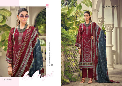 Bin Saeed Vol 11 Kavyakala Cambric Karachi Salwar Suits Supplier