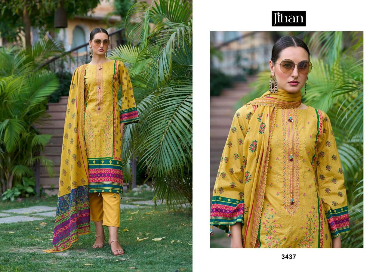 Bin Saeed Vol 12 Jihan Lawn Karachi Salwar Suits Wholesale