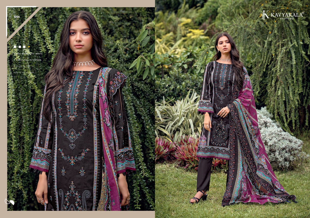 Bin Saeed Vol 12 Kavyakala Cambric Karachi Salwar Suits Exporter Gujarat
