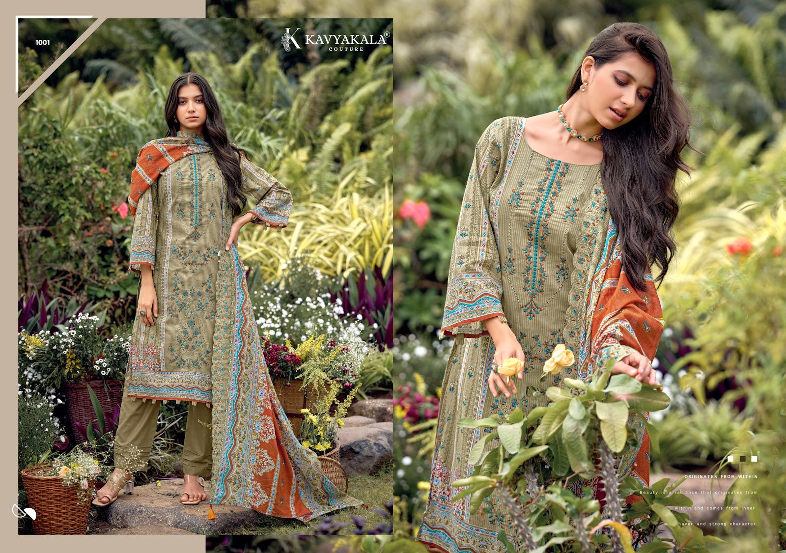 Bin Saeed Vol 12 Kavyakala Cambric Karachi Salwar Suits Exporter Gujarat