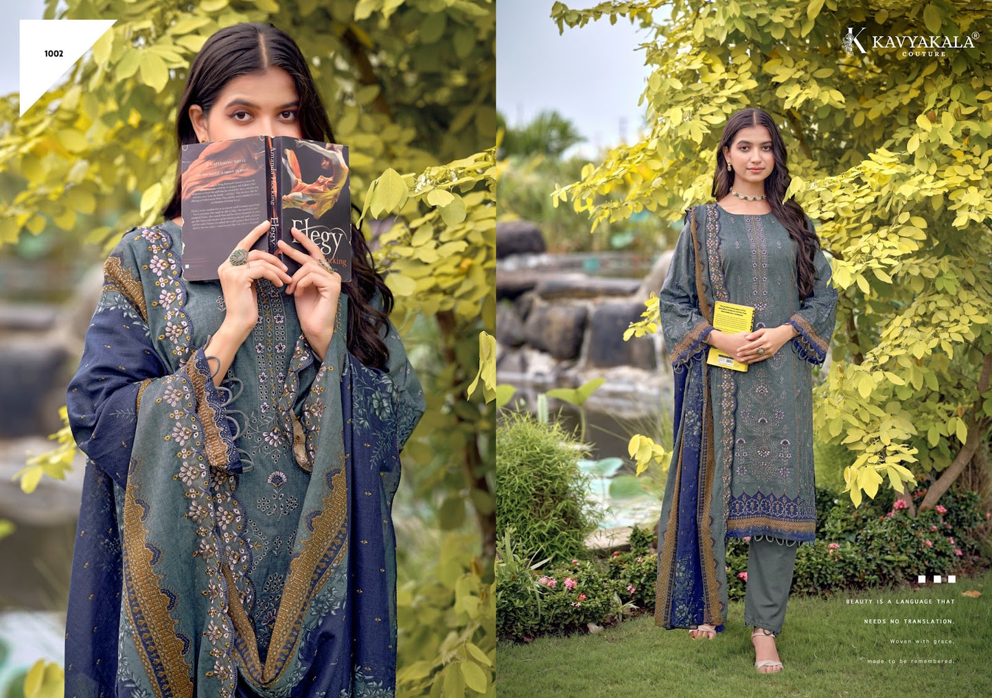 Bin Saeed Vol 12 Kavyakala Cambric Karachi Salwar Suits Exporter Gujarat
