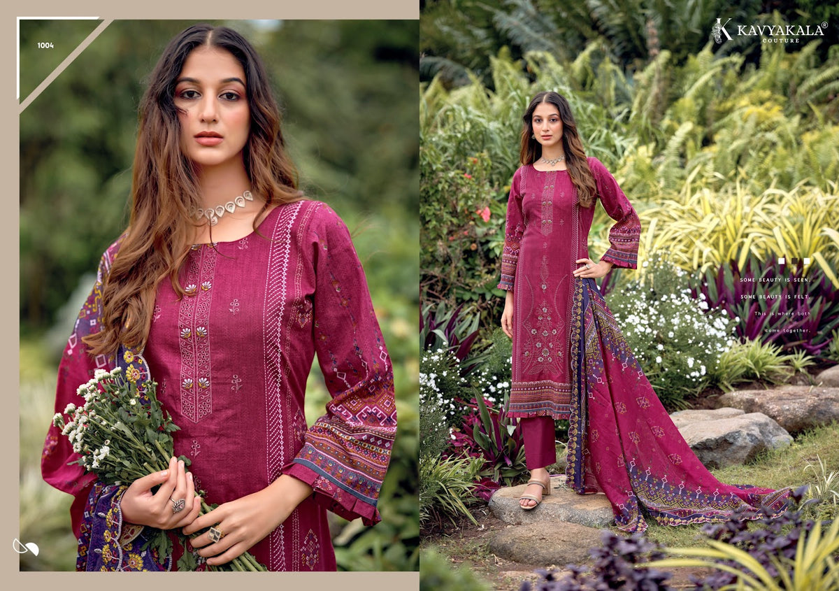 Bin Saeed Vol 12 Kavyakala Cambric Karachi Salwar Suits Exporter Gujarat