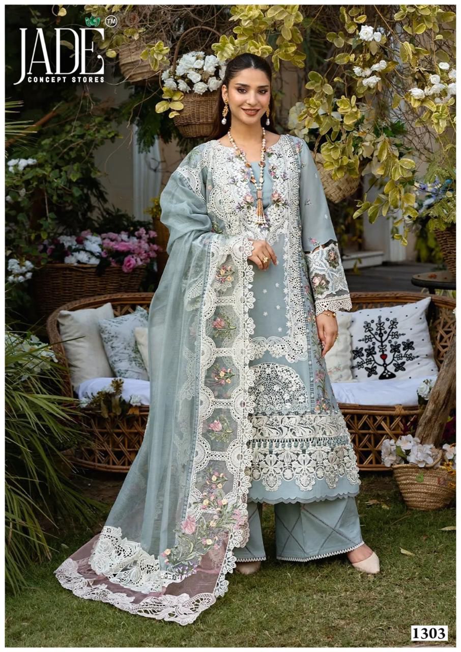 Bin Saeed Vol 13 Heavy Cotton Luxury Collection Jade Lawn Karachi Readymade Suits Supplier Gujarat