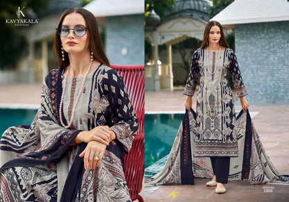 Bin Saeed Vol 13 Kavyakala Cambric Karachi Salwar Suits Exporter Ahmedabad