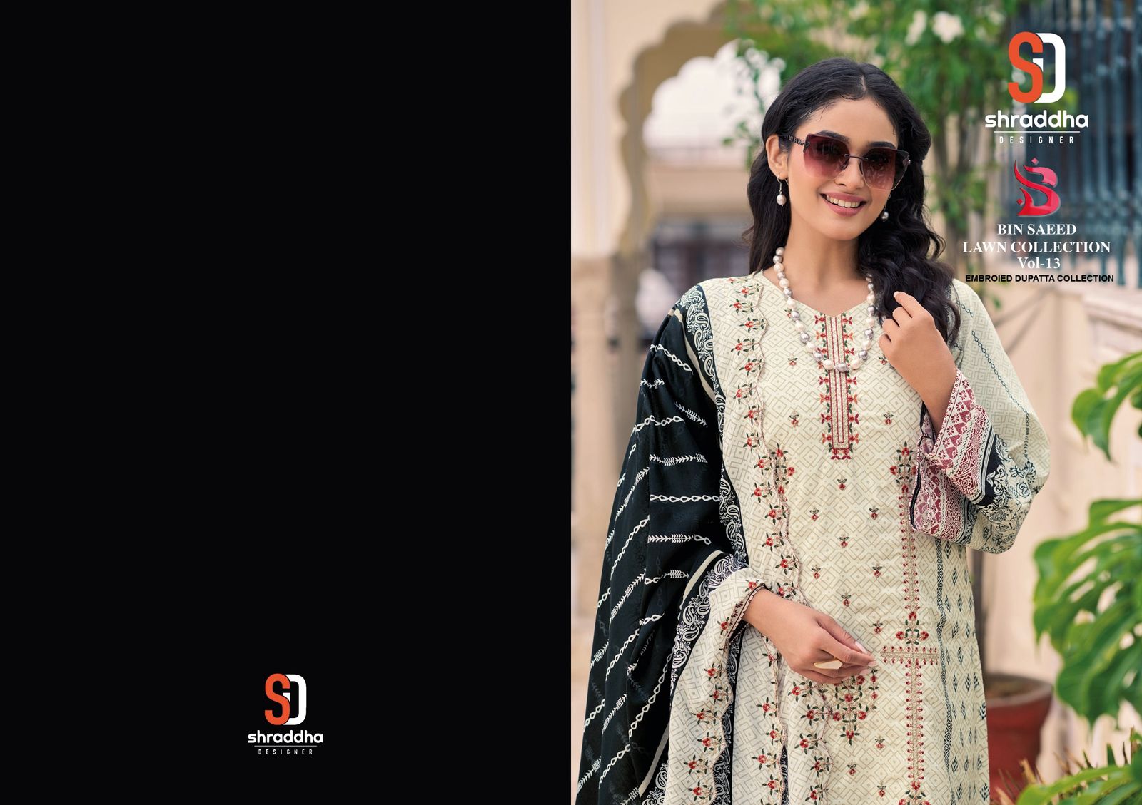 Bin Saeed Vol 13 Lawn Collection Eid Special Shraddha Designer Cotton Karachi Salwar Suits Supplier Gujarat