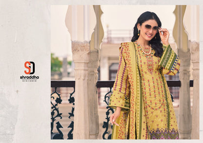Bin Saeed Vol 13 Lawn Collection Eid Special Shraddha Designer Cotton Karachi Salwar Suits Supplier Gujarat