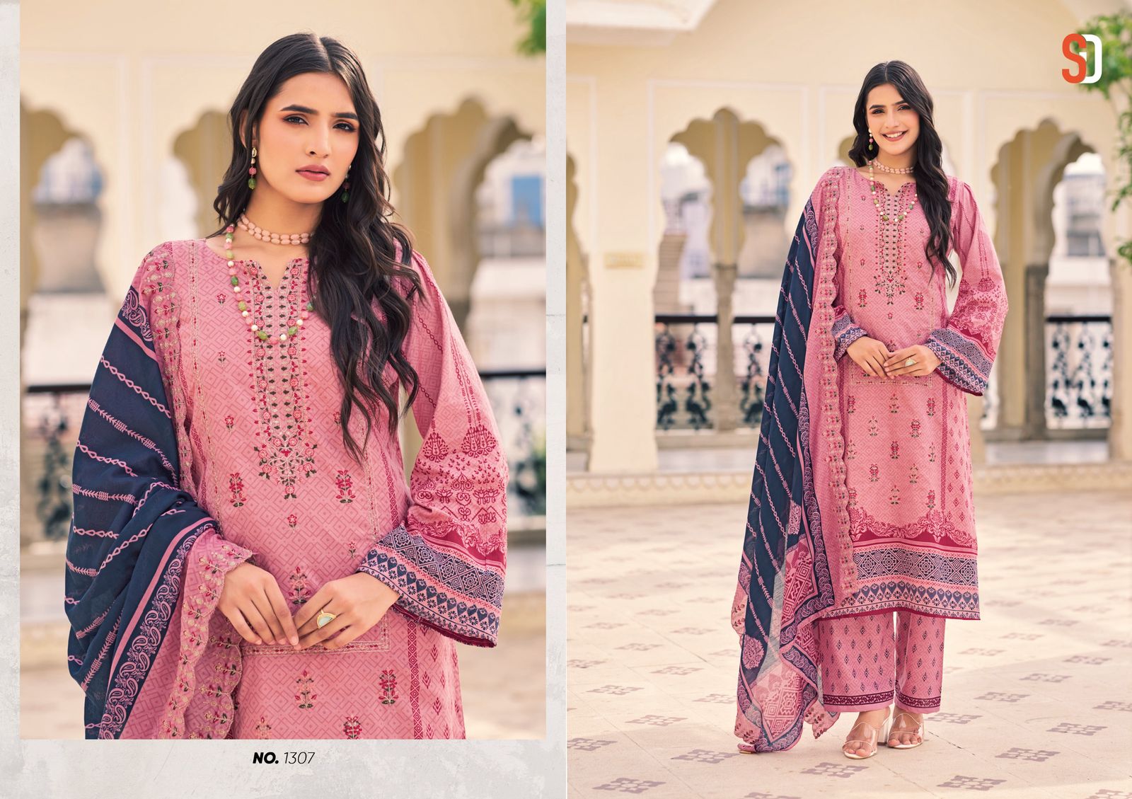 Bin Saeed Vol 13 Lawn Collection Eid Special Shraddha Designer Cotton Karachi Salwar Suits Supplier Gujarat
