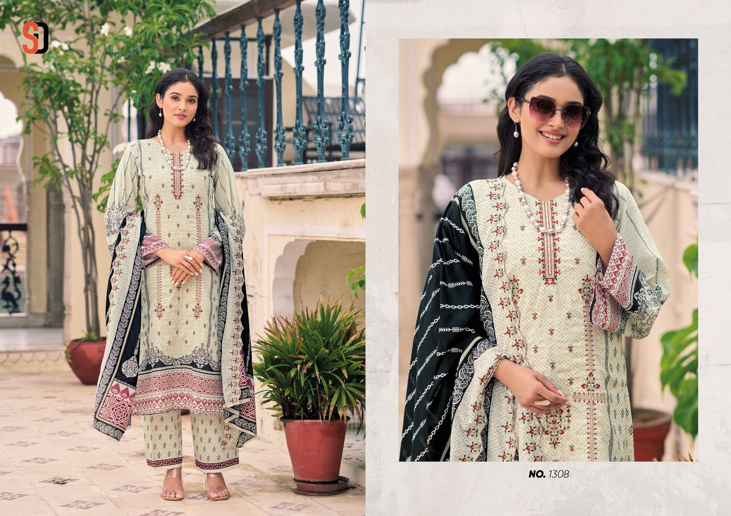 Bin Saeed Vol 13 Lawn Collection Eid Special Shraddha Designer Cotton Karachi Salwar Suits Supplier Gujarat