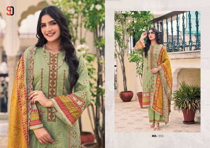 Bin Saeed Vol 13 Lawn Collection Eid Special Shraddha Designer Cotton Karachi Salwar Suits Supplier Gujarat