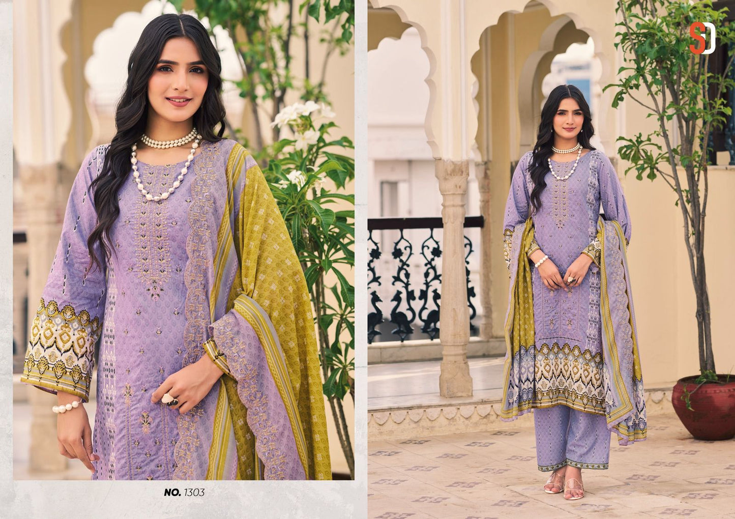 Bin Saeed Vol 13 Lawn Collection Eid Special Shraddha Designer Cotton Karachi Salwar Suits Supplier Gujarat