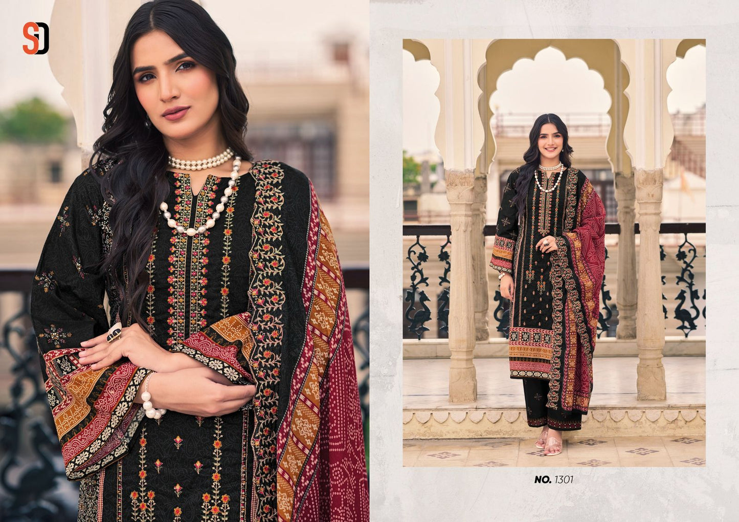 Bin Saeed Vol 13 Lawn Collection Eid Special Shraddha Designer Cotton Karachi Salwar Suits Supplier Gujarat