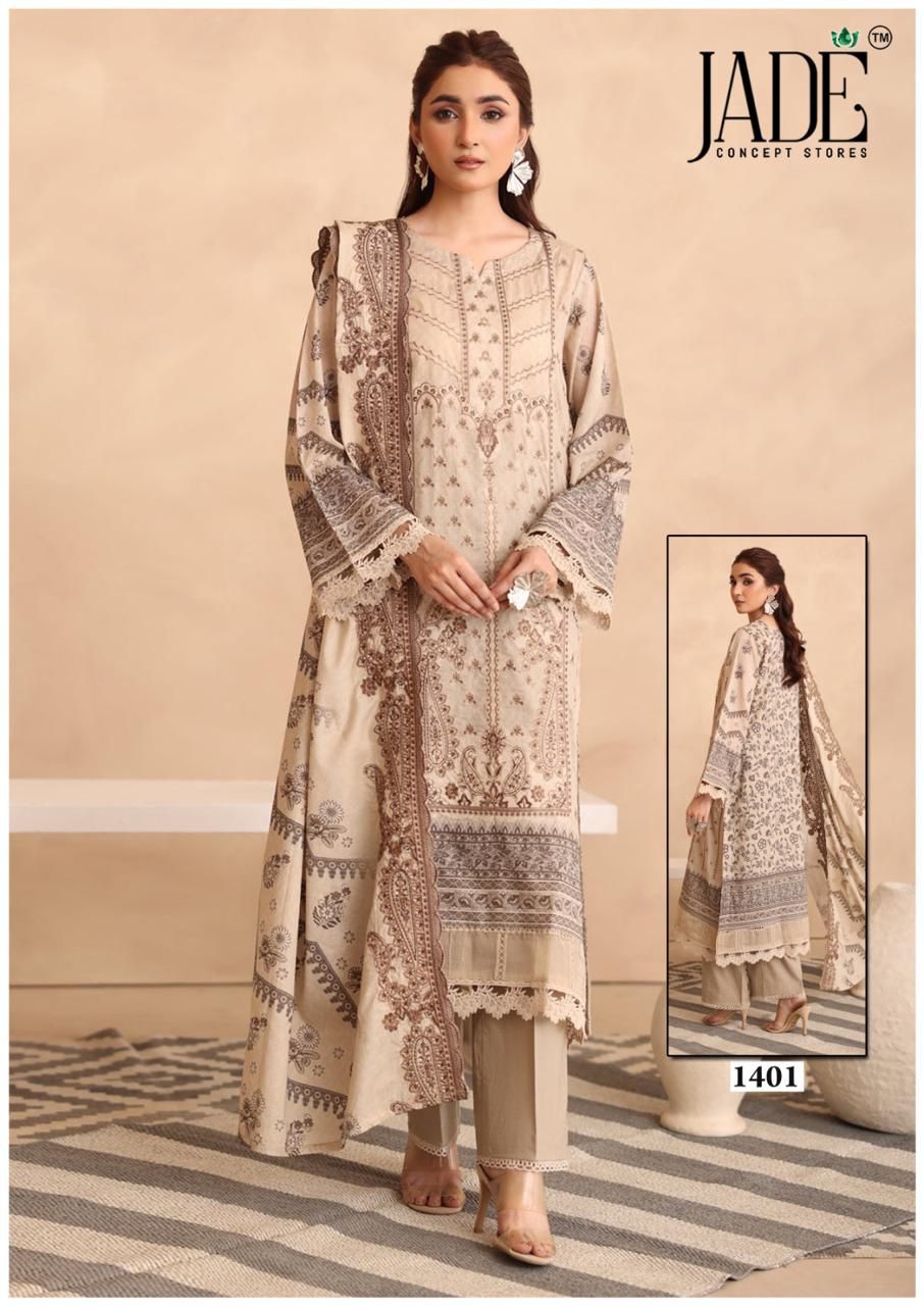 Bin Saeed Vol 14 Heavy Cotton Luxury Collection Jade Lawn Karachi Readymade Suits Wholesaler
