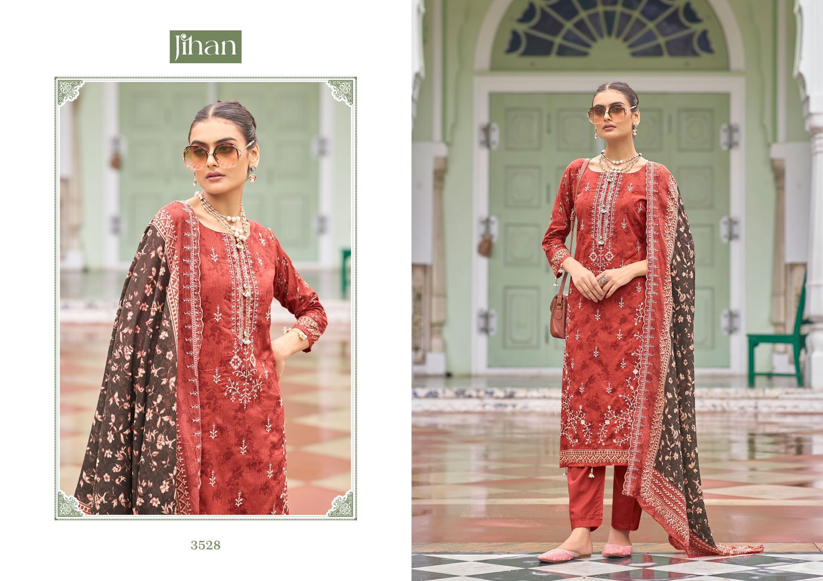 Bin Saeed Vol 15 Jihan Pure Lawn Pakistani Salwar Suits Wholesaler Gujarat