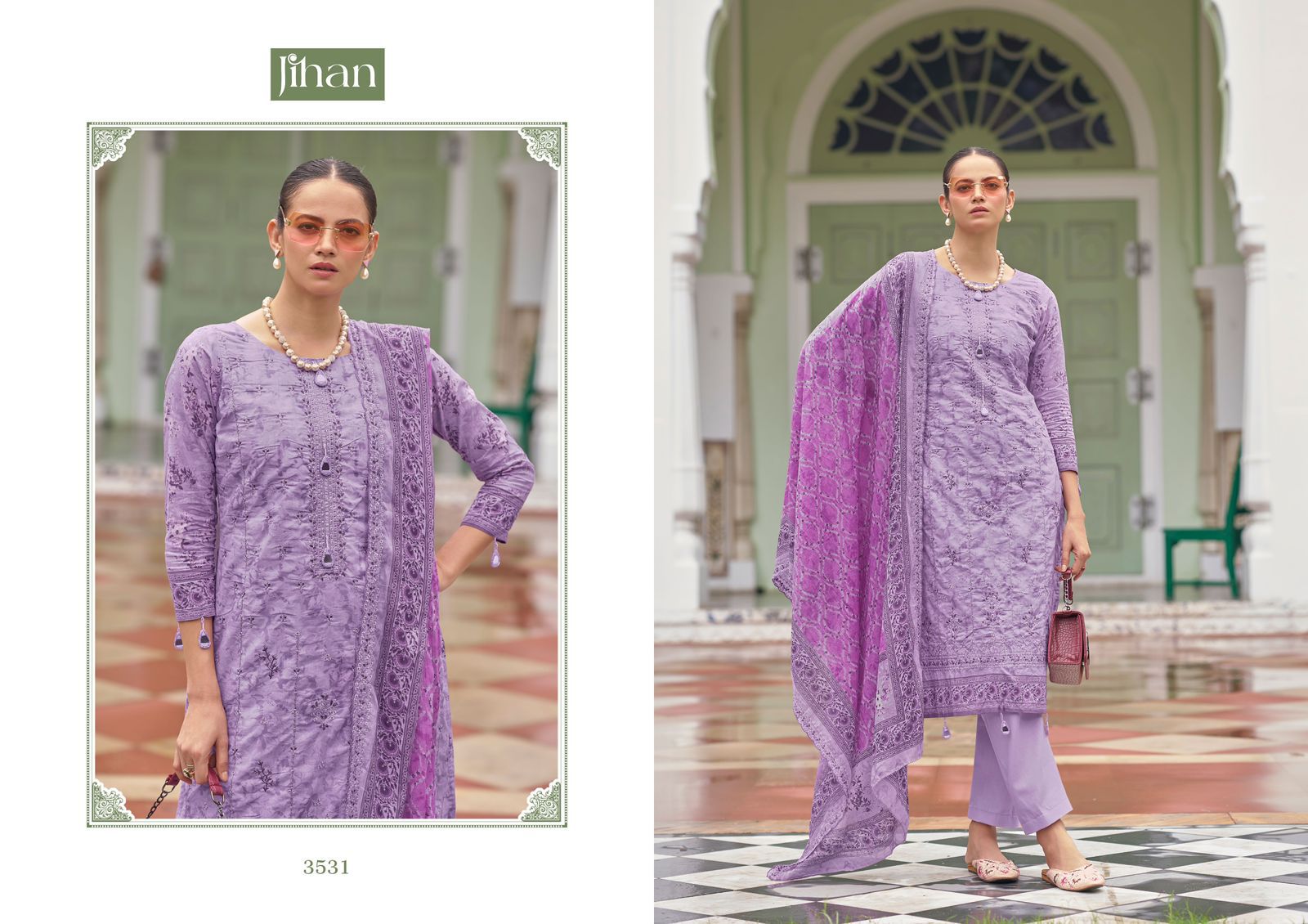 Bin Saeed Vol 15 Jihan Pure Lawn Pakistani Salwar Suits Wholesaler Gujarat