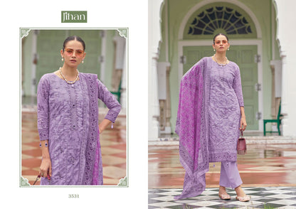 Bin Saeed Vol 15 Jihan Pure Lawn Pakistani Salwar Suits Wholesaler Gujarat