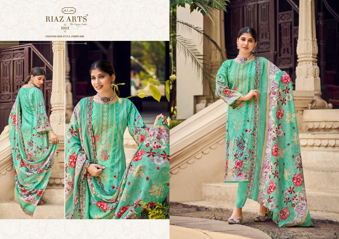Bin Saeed Vol 15 Riaz Art Cotton Cambric Karachi Salwar Suits Wholesale