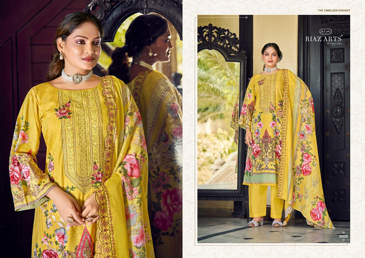 Bin Saeed Vol 15 Riaz Art Cotton Cambric Karachi Salwar Suits Wholesale