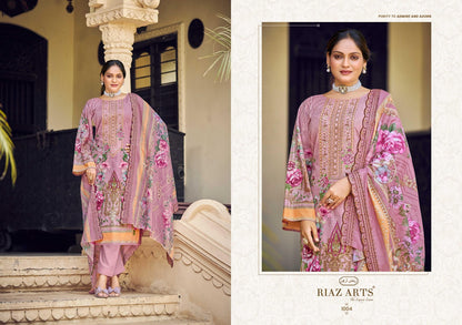 Bin Saeed Vol 15 Riaz Art Cotton Cambric Karachi Salwar Suits Wholesale