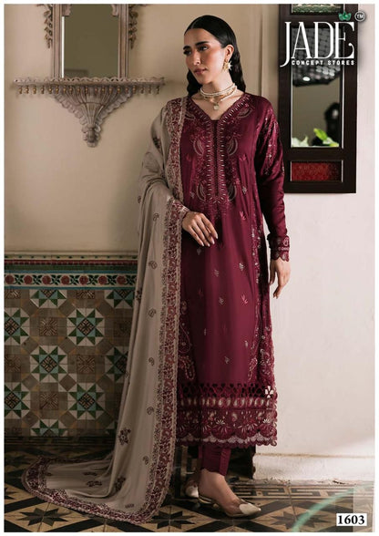 Bin Saeed Vol 16 Heavy Cotton Luxury Collection Jade Karachi Readymade Suits Exporter India