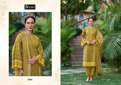 Bin Saeed Vol 16 Jihan Pure Lawn Pakistani Salwar Suits Supplier Ahmedabad