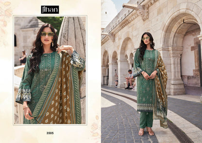 Bin Saeed Vol 16 Jihan Pure Lawn Pakistani Salwar Suits Supplier Ahmedabad