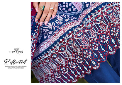 Bin Saeed Vol 16 Riaz Art Cambric Lawn Karachi Salwar Suits Supplier Ahmedabad