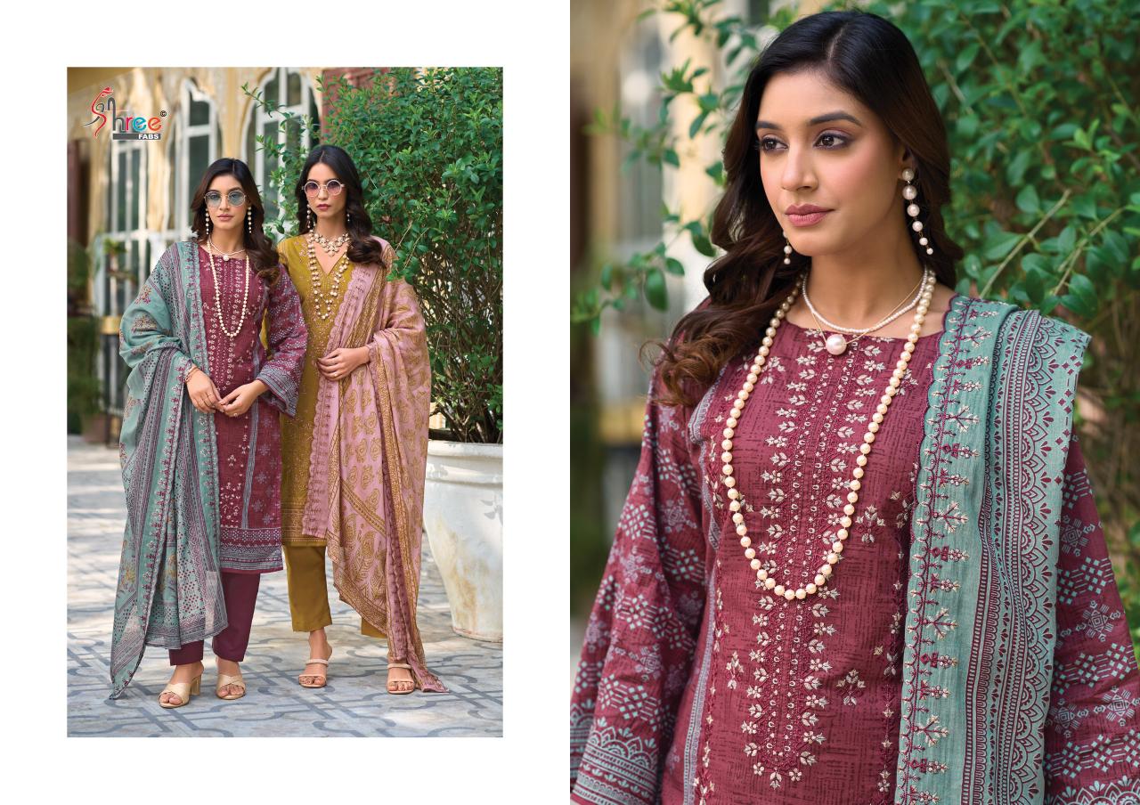 Bin Saeed Vol 17 Lawn Collection Shree Fabs Cotton Karachi Salwar Suits Wholesaler India