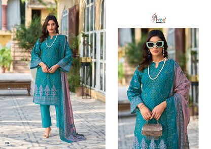 Bin Saeed Vol 17 Lawn Collection Shree Fabs Cotton Karachi Salwar Suits Wholesaler India