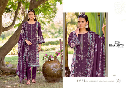 Bin Saeed Vol 17 Riaz Art Cotton Cambric Karachi Salwar Suits Wholesaler Gujarat