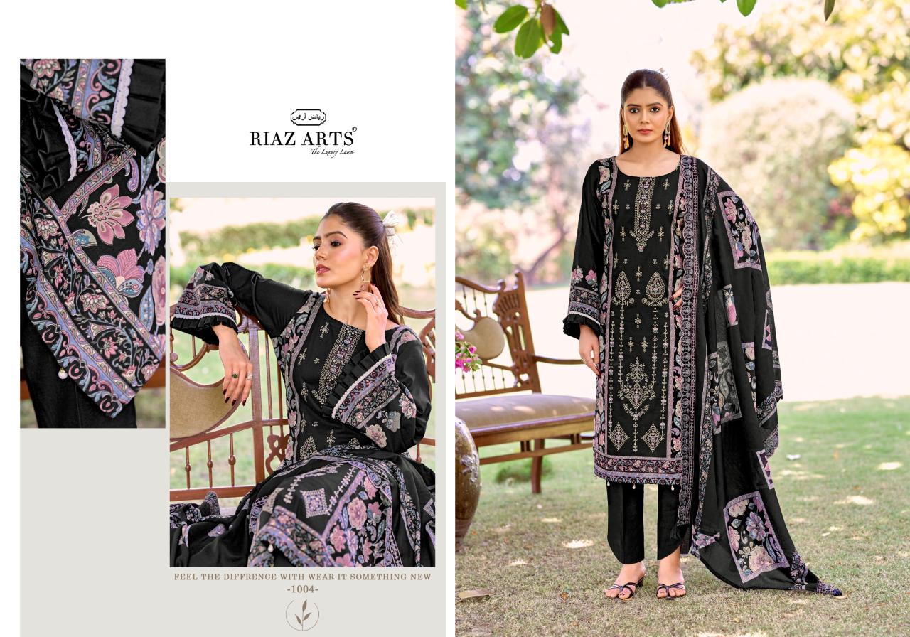 Bin Saeed Vol 17 Riaz Art Cotton Cambric Karachi Salwar Suits Wholesaler Gujarat